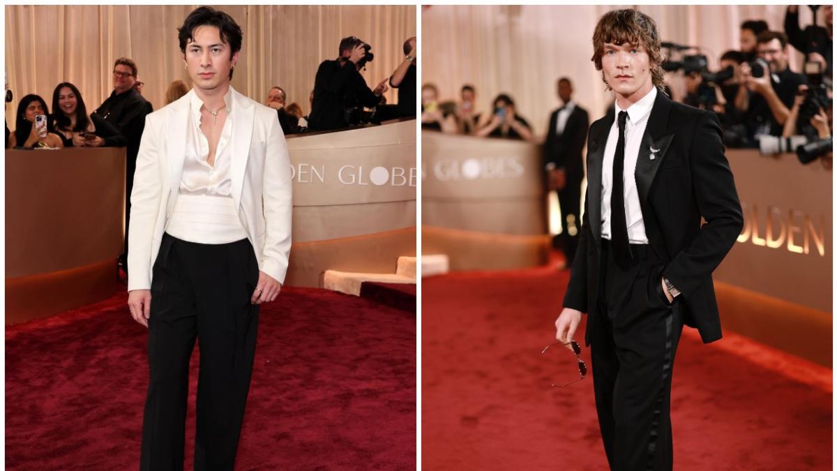 La Noche de los Estrellas: Los Talentosos Jóvenes Actores Connor Storrie y Hudson Williams Conquistan el Escenario de los Premios Globos de Oro 2026