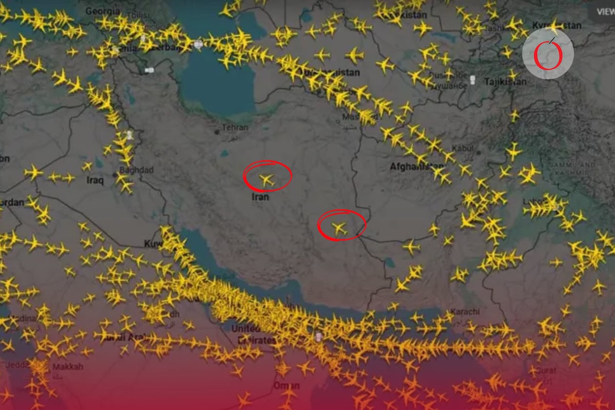 "Vacío en el cielo iraní: la extraña ausencia de tráfico aéreo y la sorprendente excepción china"